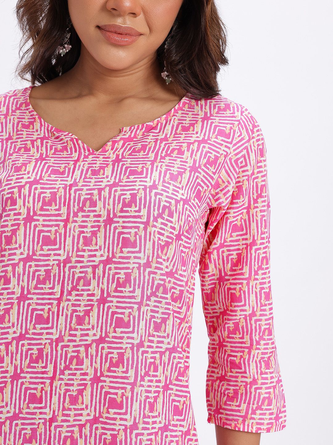 Anouk Pure Cotton Printed Kurta with Trousers & Dupatta