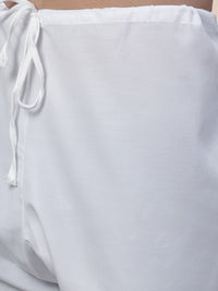 SOJANYA Mandarin Collar Regular Pure Cotton Kurta with Churidar