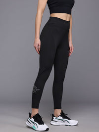 HRX by Hrithik Roshan Women Brand Logo Printed Rapid Dry Training Tights