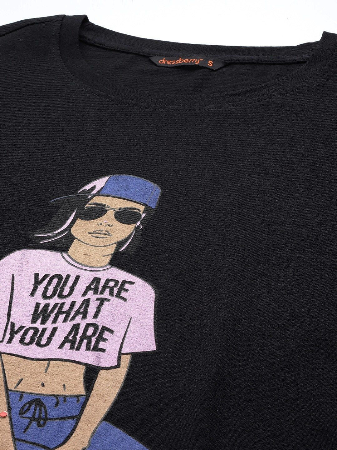 DressBerry Printed Pure Cotton T-shirt