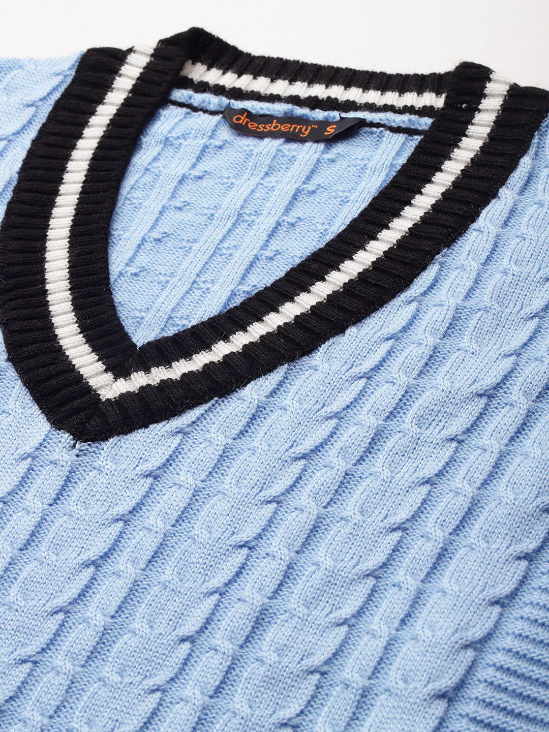 DressBerry Cable Knit Sweater Vest