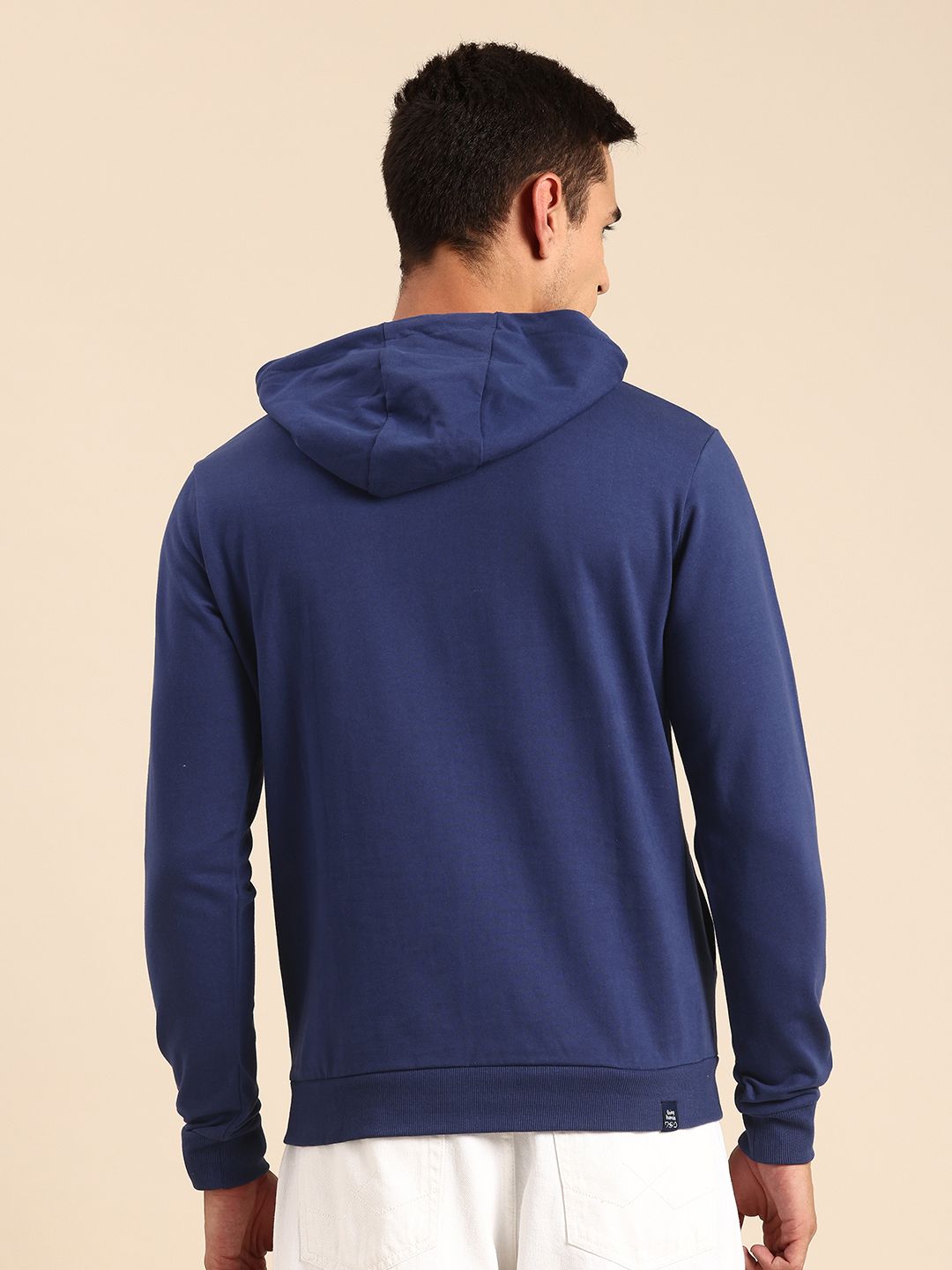 Being Human Brand Logo Printed Pure Cotton Hooded Sweatshirt