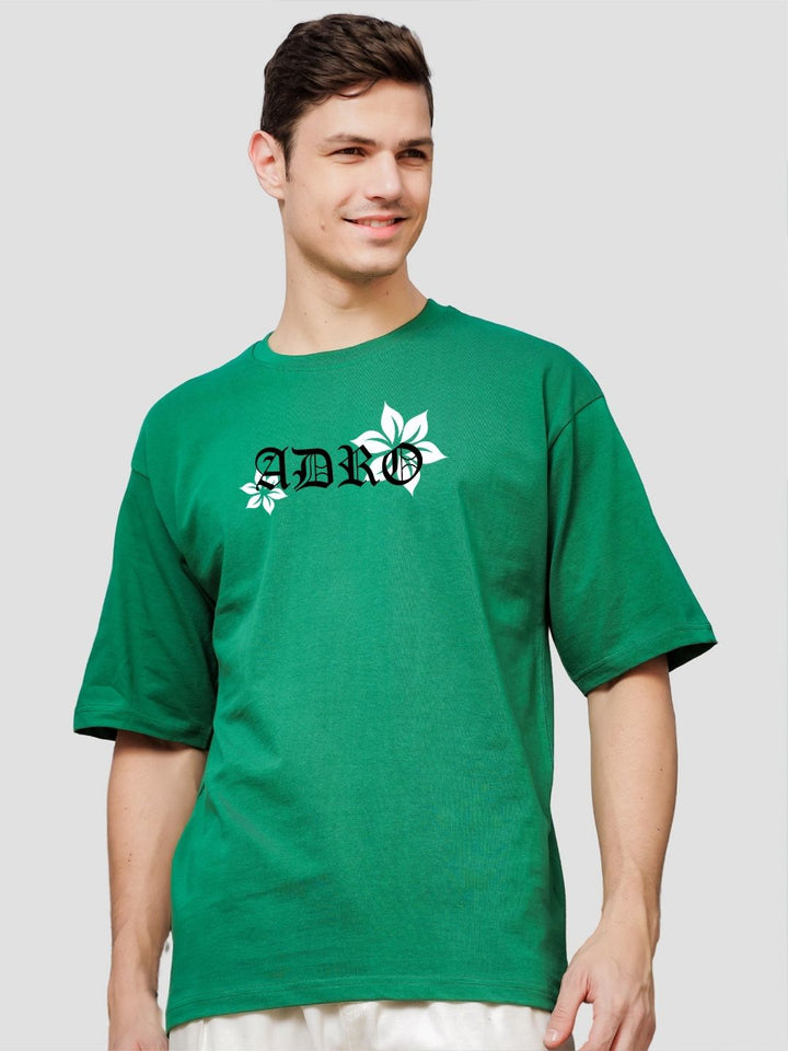 ADRO Men Typography Printed Applique T-shirt