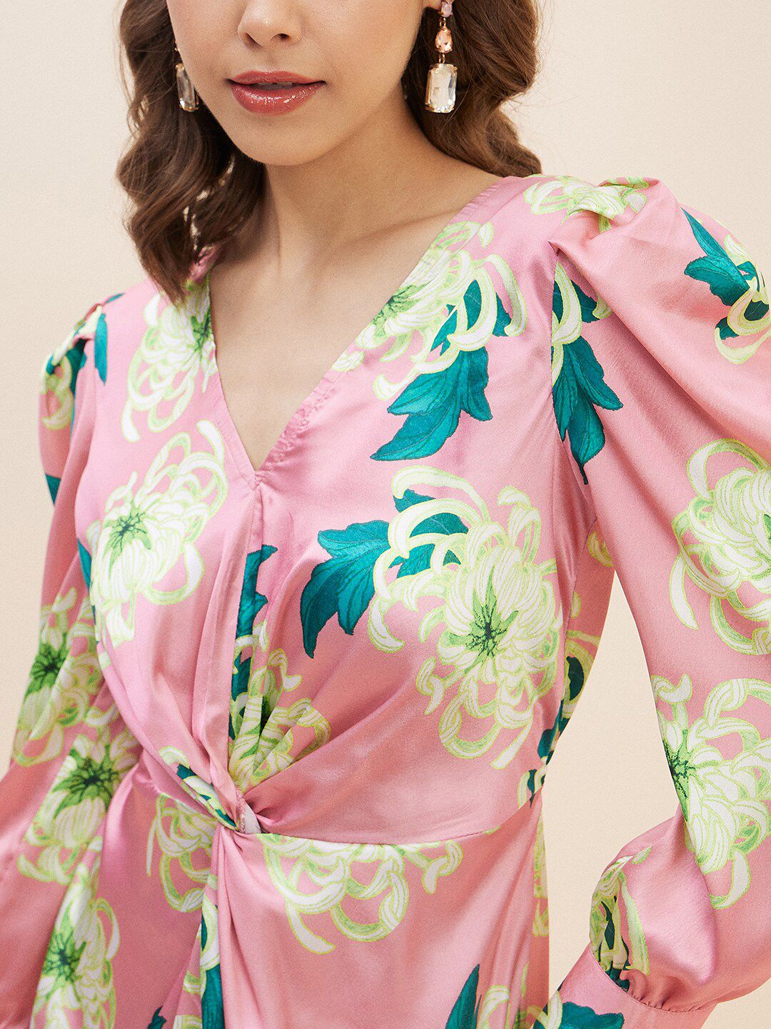 Antheaa Floral Printed Sheath Dress
