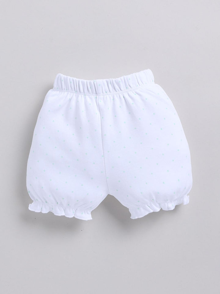 Moms Love Infant Girls Cotton A-Line Dress With Shorts