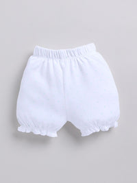 Moms Love Infant Girls Cotton A-Line Dress With Shorts