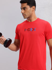 HRX by Hrithik Roshan Brand Logo Print Rapid-Dry Training T-shirt