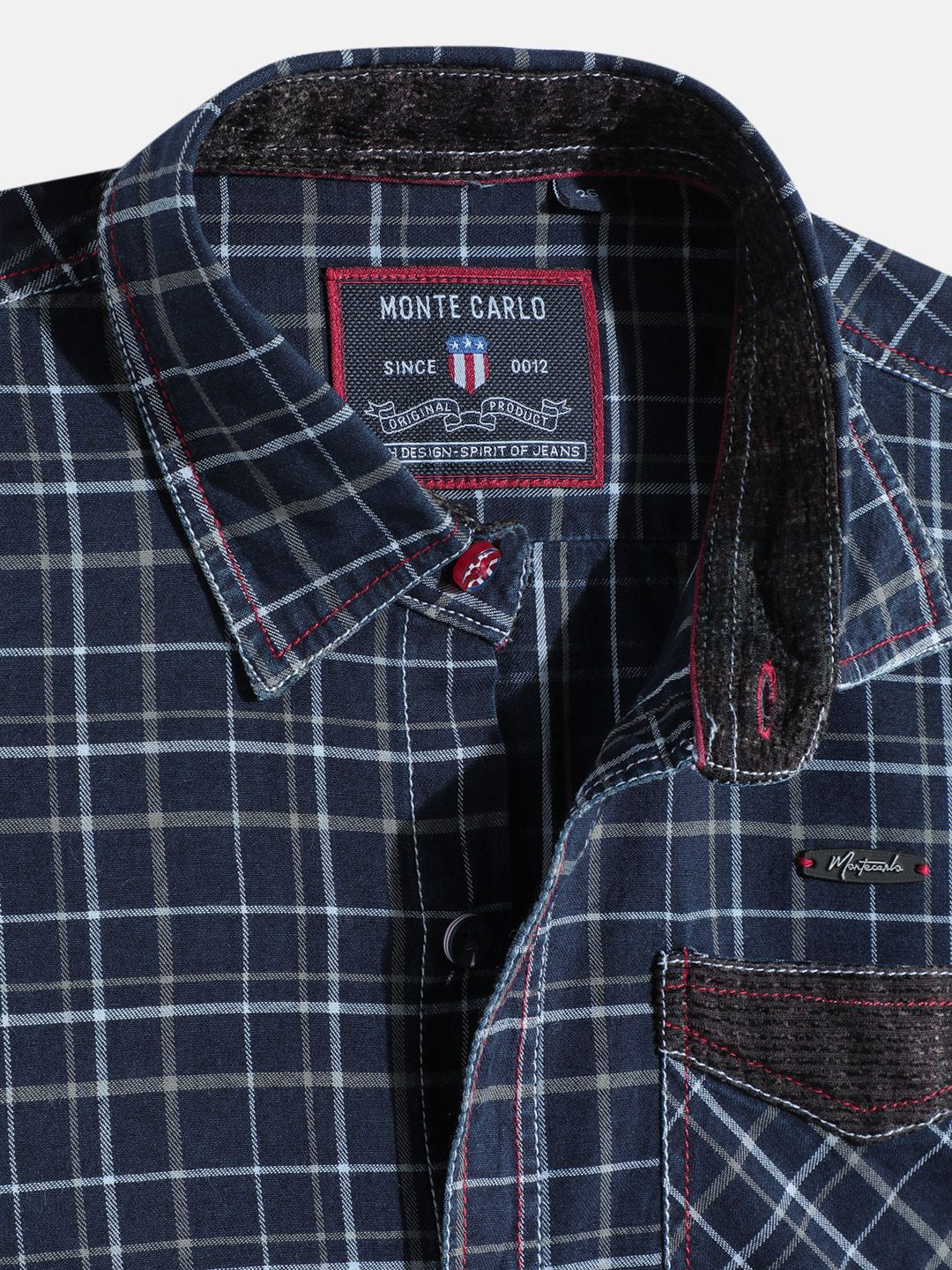 Monte Carlo Boys Tartan Checked Casual Smart Fit Shirt