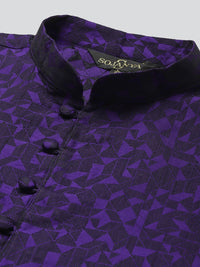 SOJANYA Men Woven Design Jacquard Straight Kurta