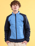 The Indian Garage Co Men Colourblock Zip-Front Regular Fit Bomber Jacket