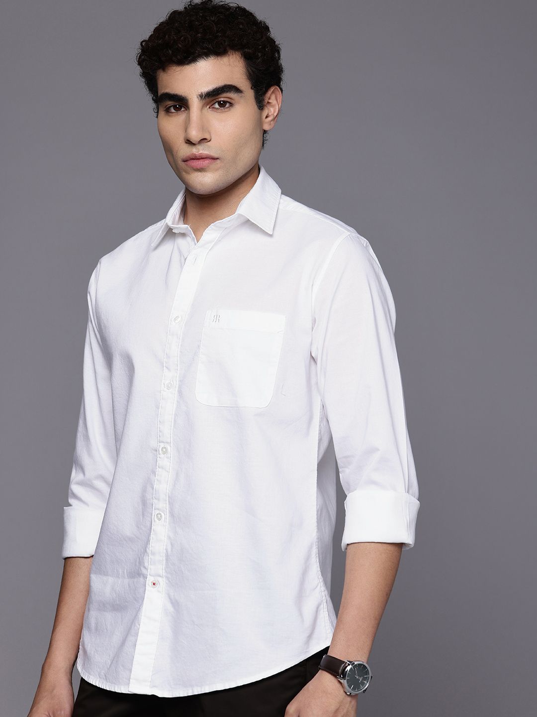 Raymond Slim Fit Pure Cotton Casual Shirt