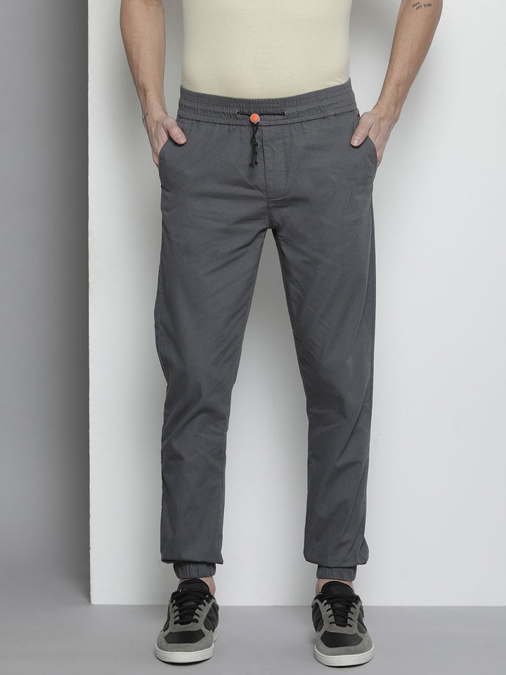 The Indian Garage Co Men Mid-Rise Slim Fit Joggers