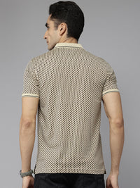 Park Avenue Printed Polo Collar Slim Fit T-shirt