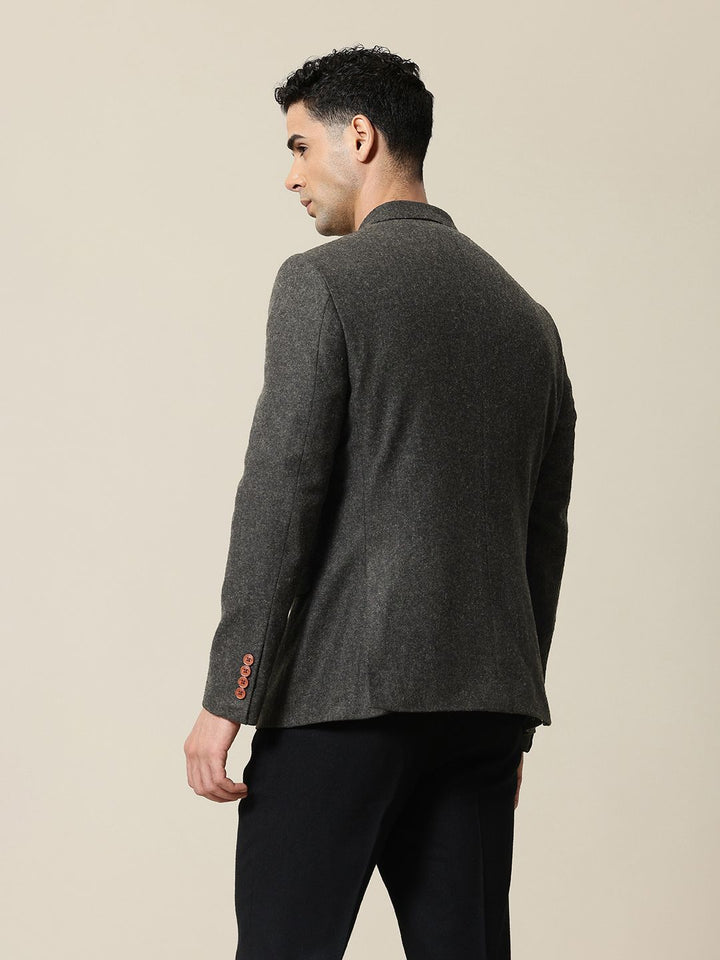 Mr Bowerbird Peaked Lapel Double Breasted Tailored Fit Casual Blazer