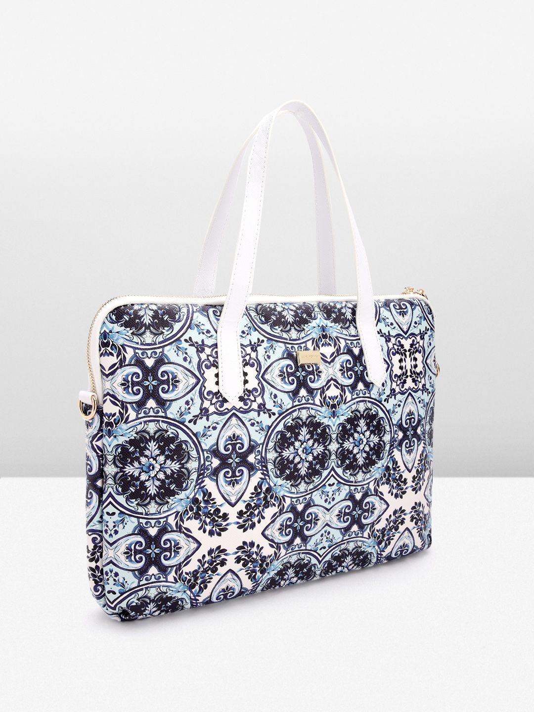 Lino Perros Women Floral Printed Laptop Bag- Upto 16 Inch