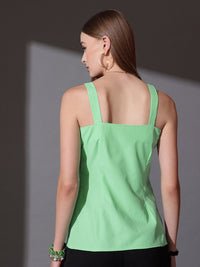 STREET 9 Shoulder Straps Sleeveless Cotton Top