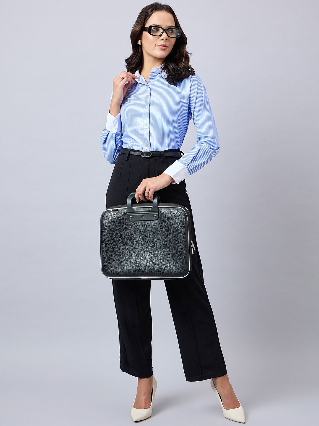 Style Quotient Women Smart Striped Formal Shirt