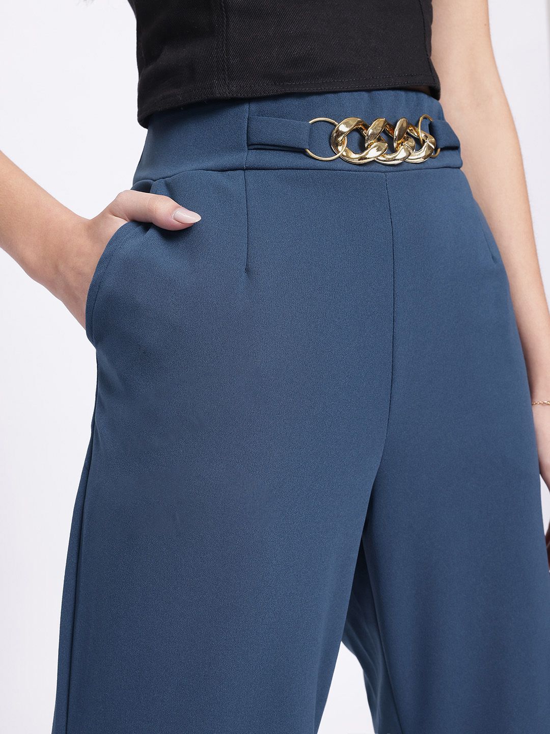 DressBerry Women Urban Sophistication Buckled Trousers