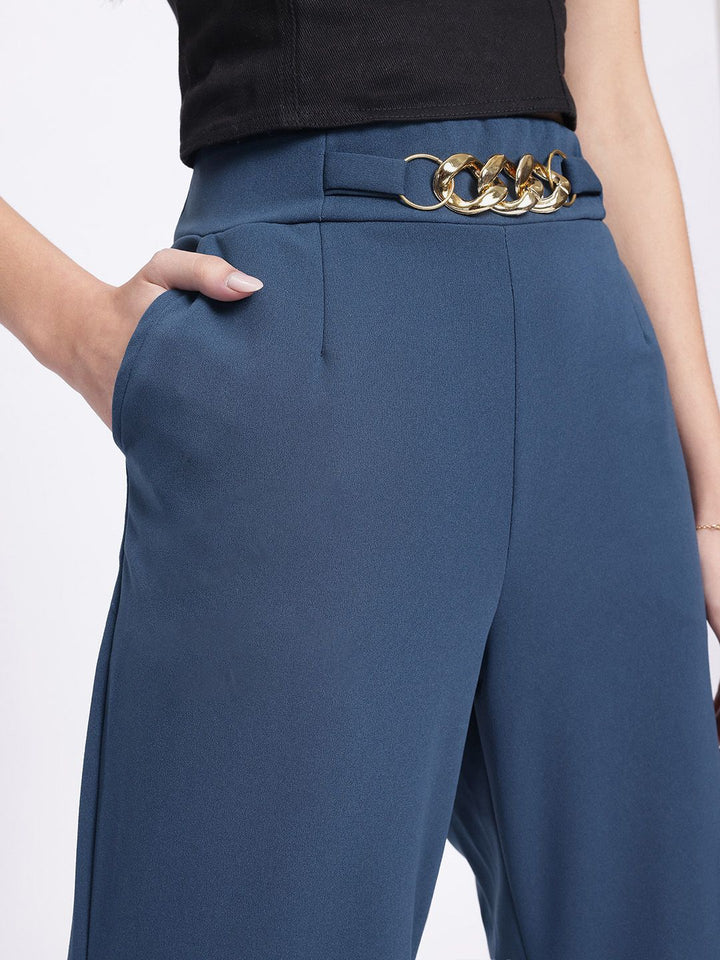 DressBerry Women Urban Sophistication Buckled Trousers