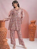 Vishudh Floral Printed Regular Kurta With Palazzos