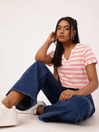 DressBerry Edgy Urbanite Striped T-shirt