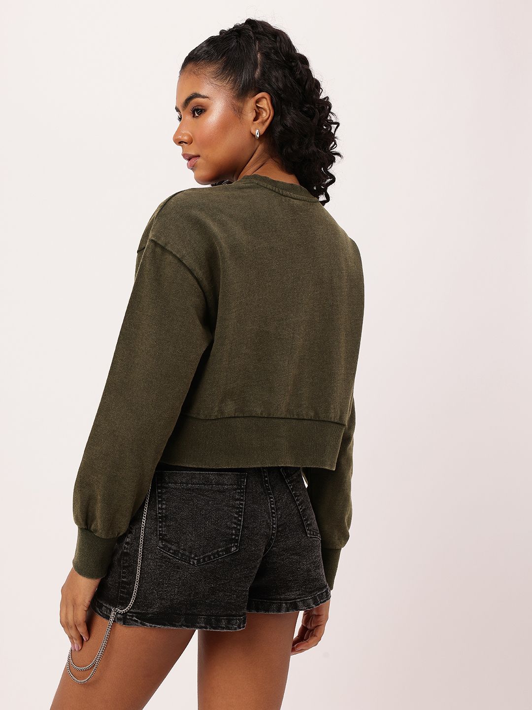 DressBerry Boxy Fit Cotton Terry Sweatshirts
