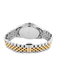 Sambungan Perancis Lelaki Gelang Keluli Tahan Karat Tali Tali Analog Watch FCP41TM-GR