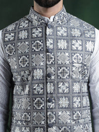 SOJANYA Jaket Nehru Sulam Lelaki