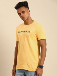 Being Human Typography Printed Pure Cotton T-shirt
