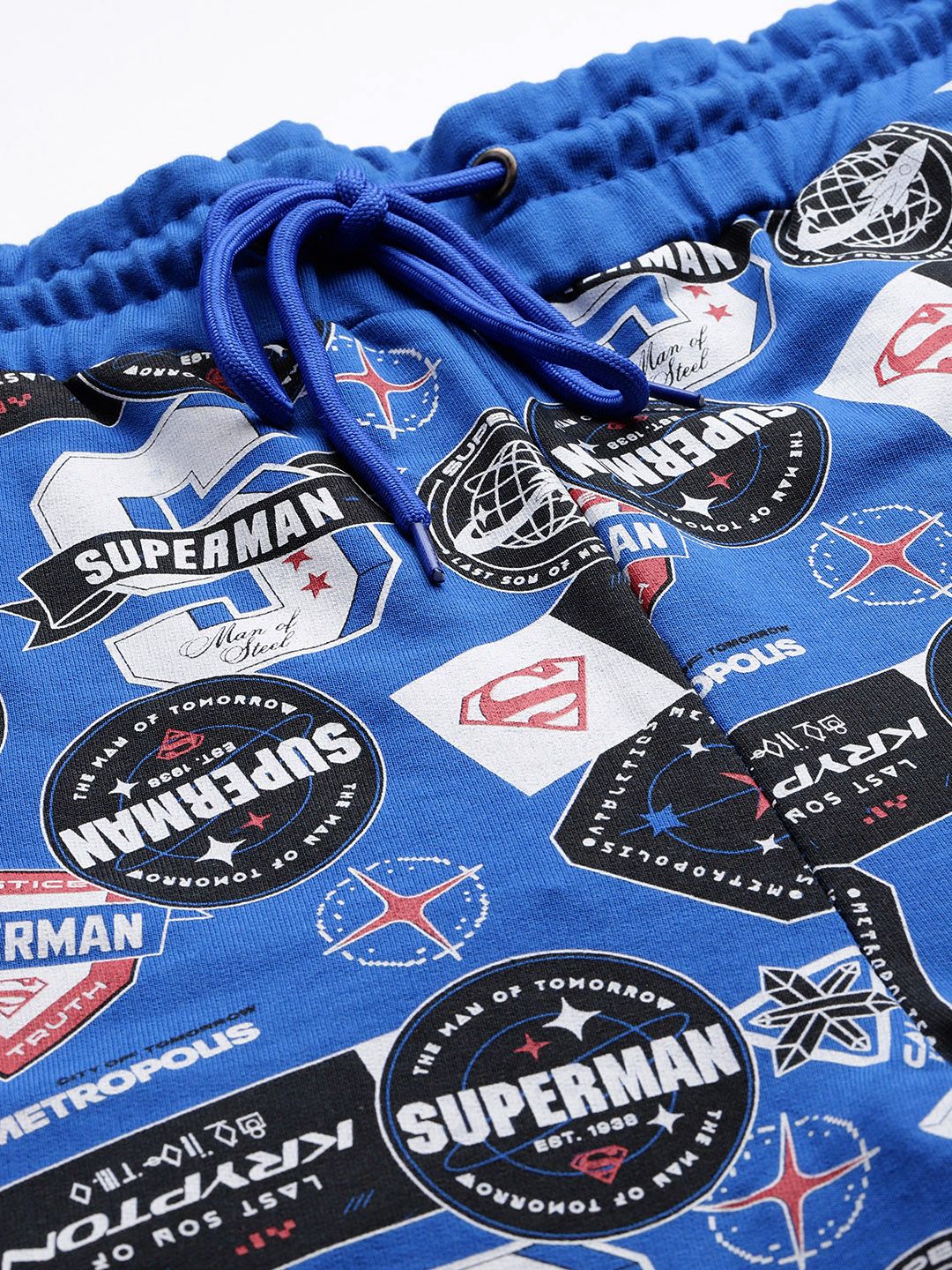 The Indian Garage Co Men Superman Printed Loose Fit Shorts