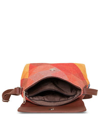 ZOUK Printed Structured Sling Bag