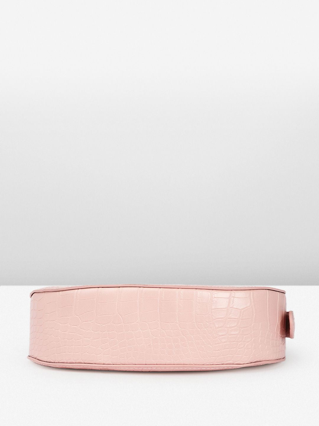 DressBerry Animal Textured Half Moon Shoulder Bag