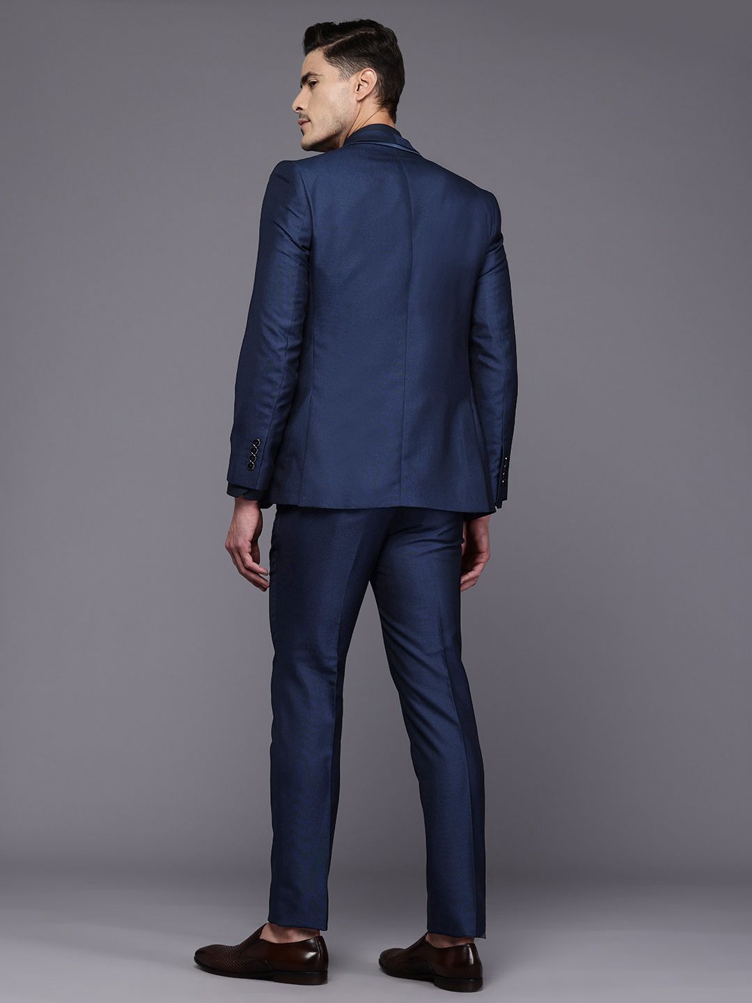 Raymond Party Blazer & Trouser With Woven Design Waistcoat