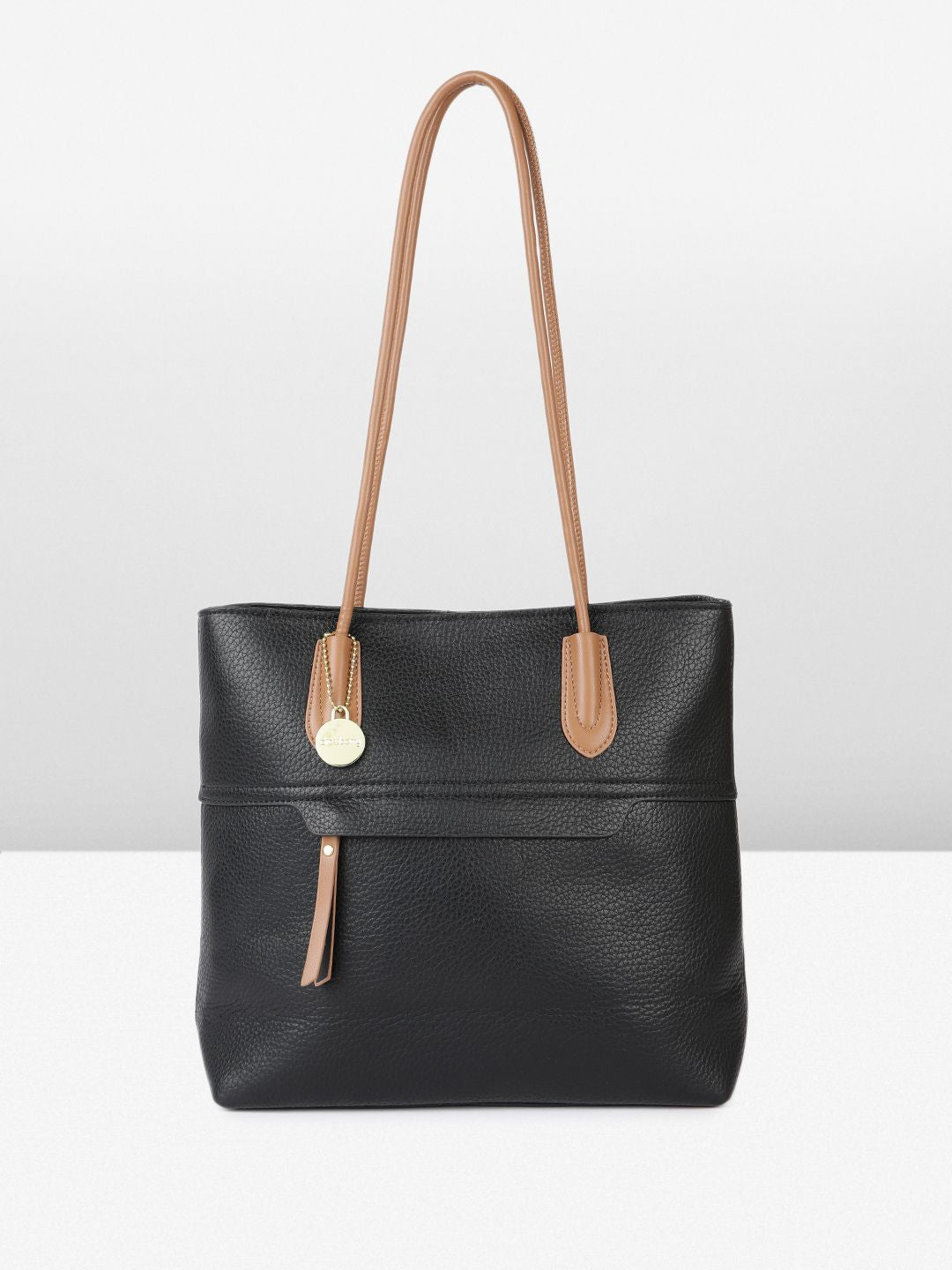 DressBerry Textured Structured Shoulder Bag