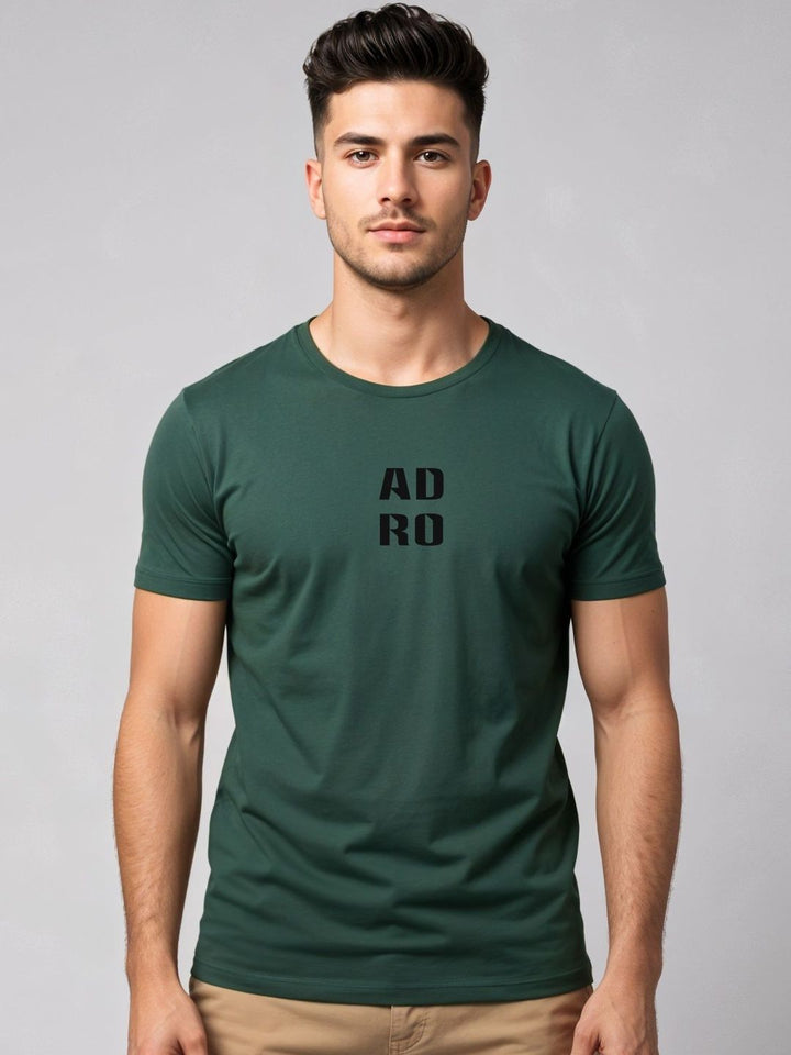 ADRO Men Typography Printed T-shirt