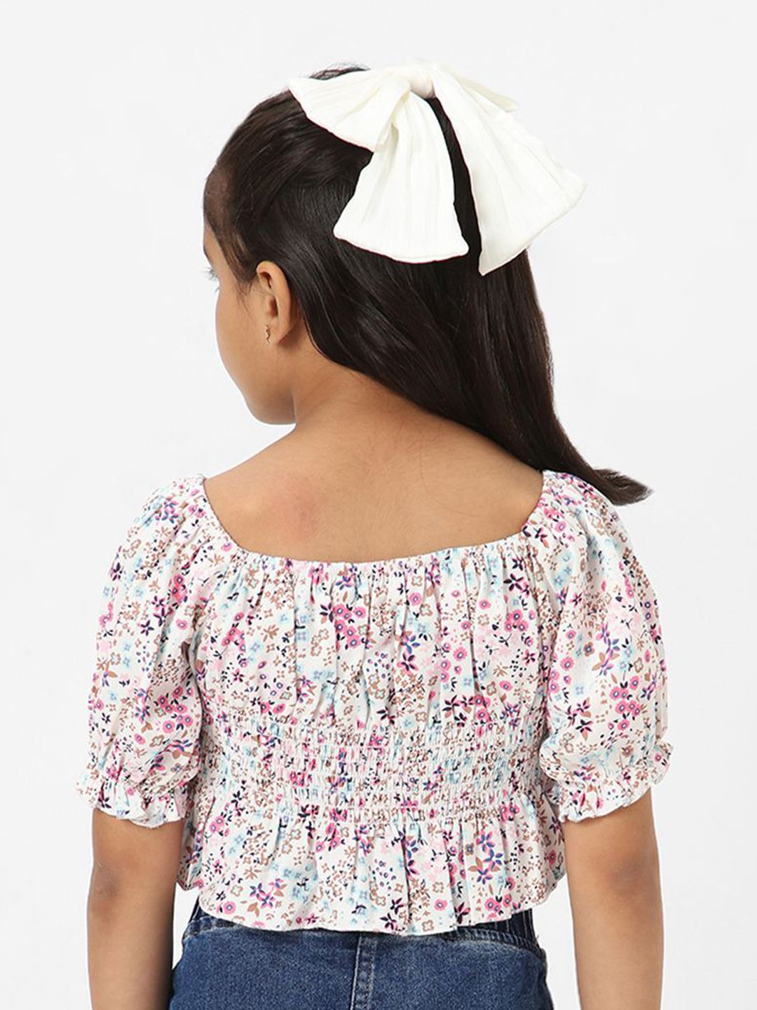 Nauti Nati Girls Printed Cropped Top