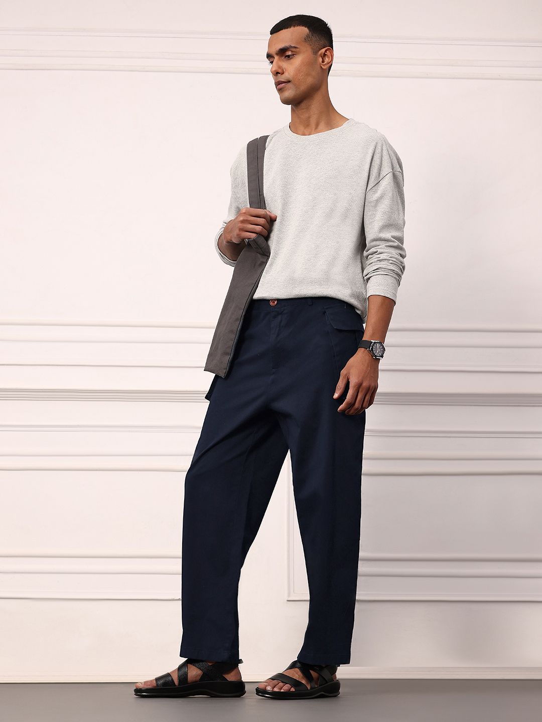 Mr Bowerbird Men Cargo-Style Trousers