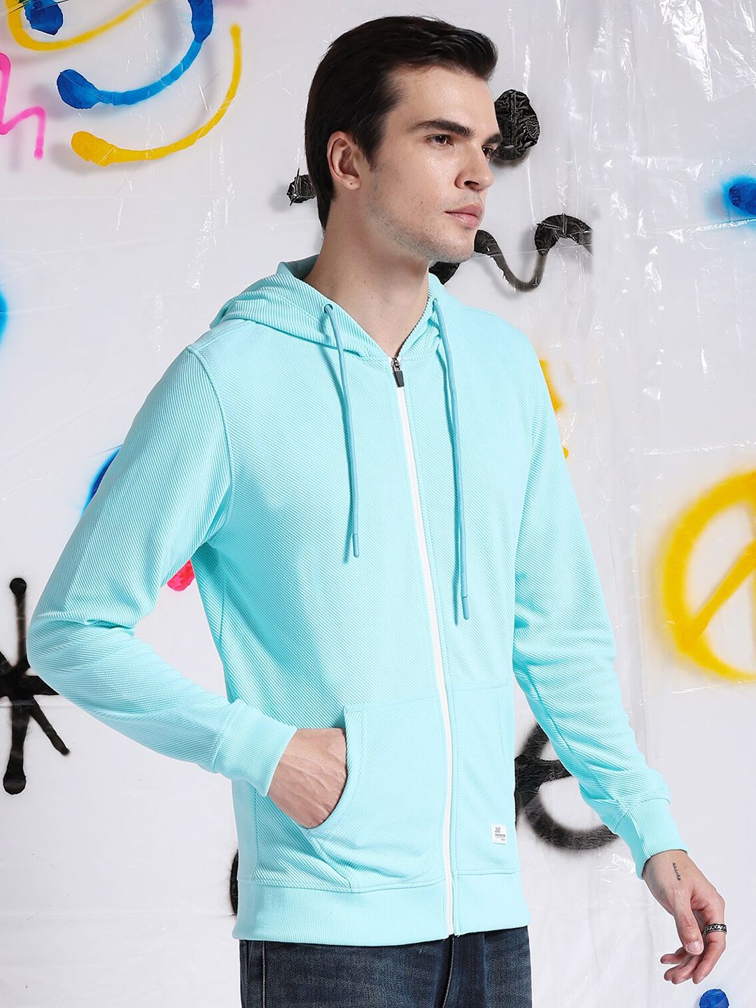 The Indian Garage Co Long Sleeves Hood Zipfront Sweatshirt