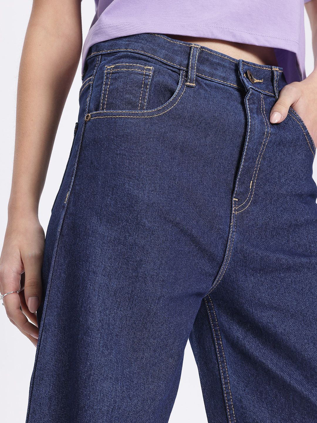 DressBerry Women Baggy Chic Straight Fit Jeans