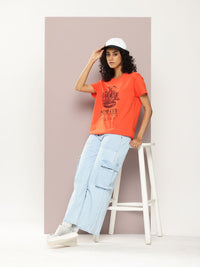 DILLINGER Printed Pure Cotton Boxy T-shirt