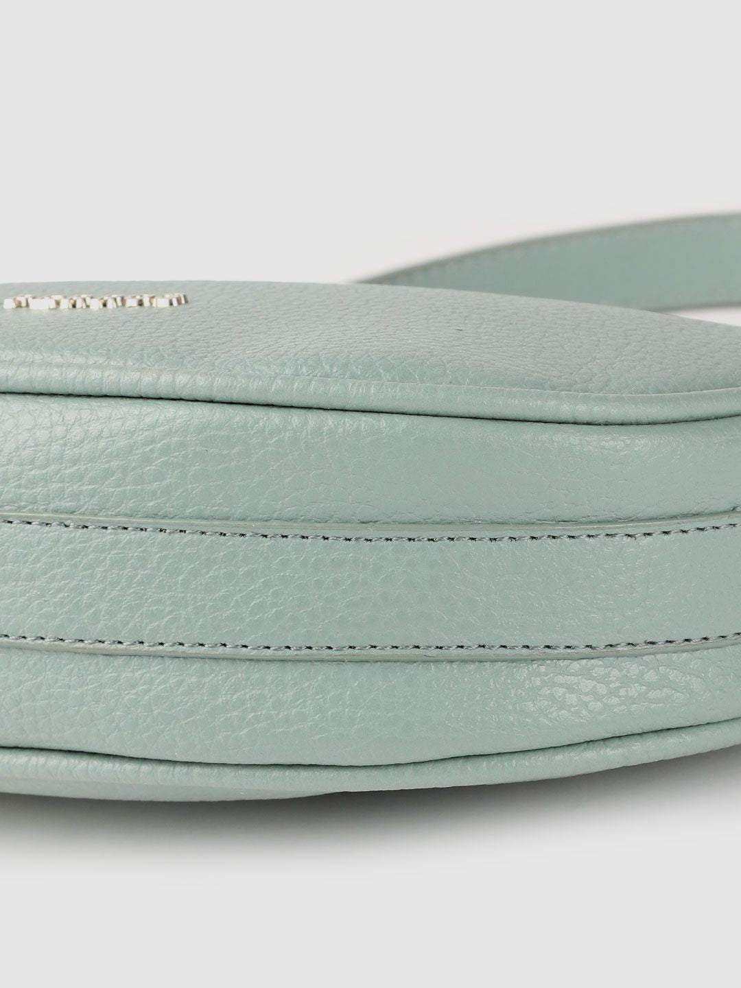 Lino Perros Women Sage Green Structured Baguette Bag