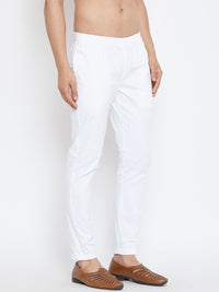 See Designs Men White Solid Pyjamas