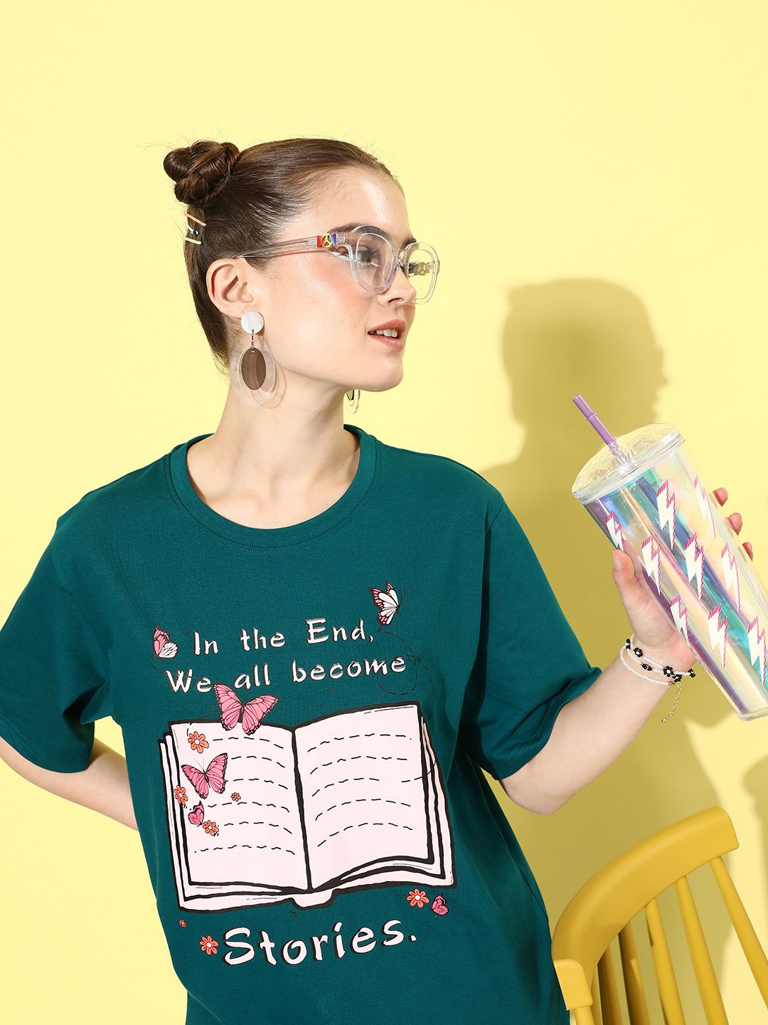 DILLINGER Women Graphic Printed Oversize T-shirt