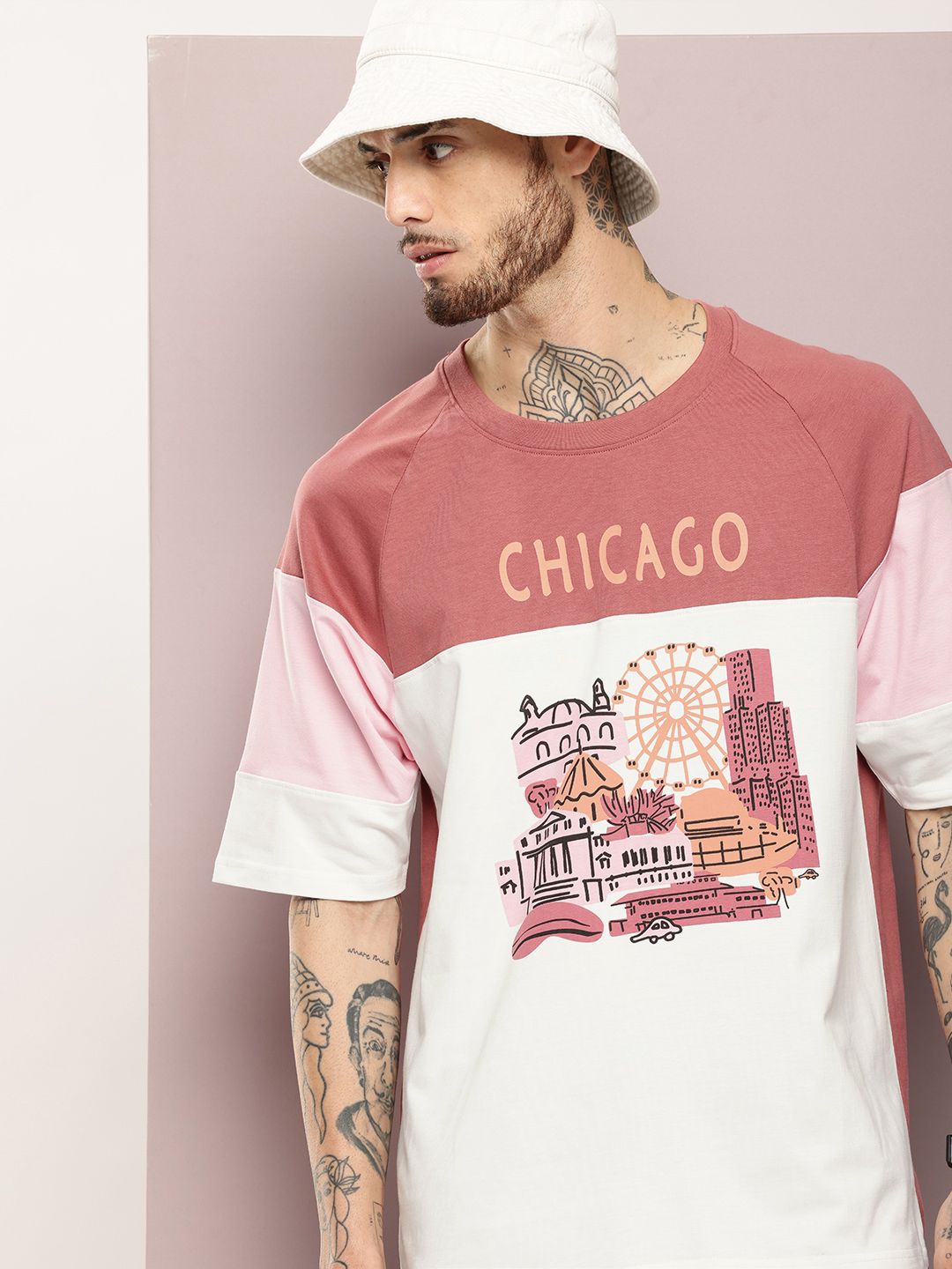 DILLINGER Men Graphic Printed Oversized T-shirt