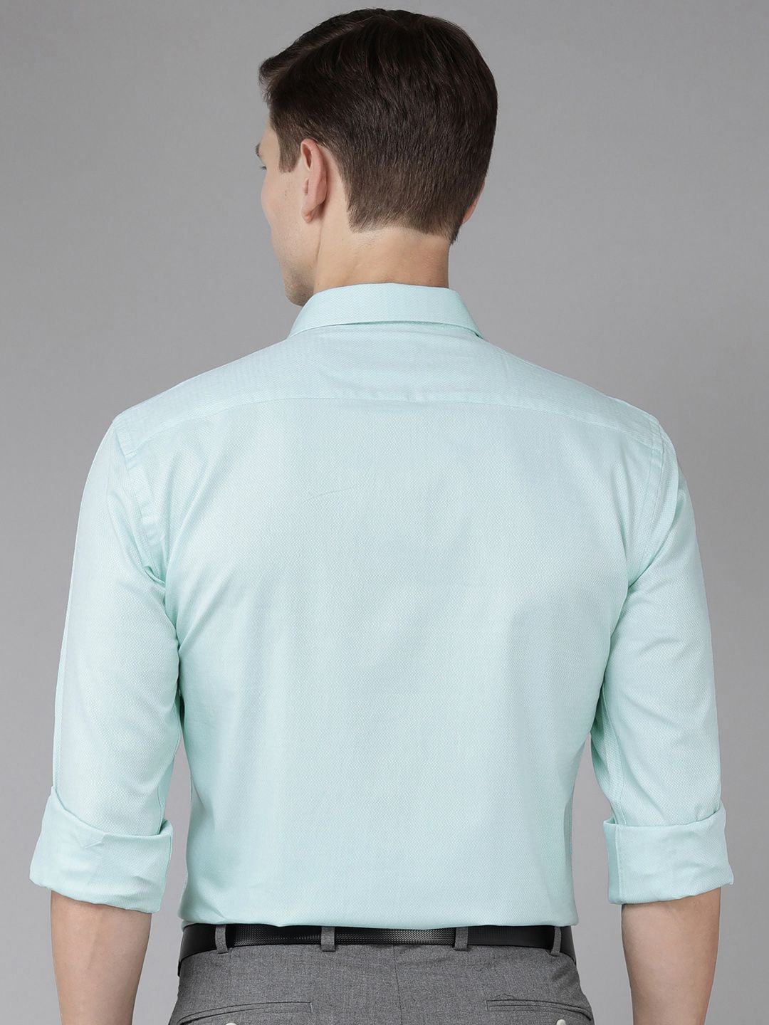 Park Avenue Pure Cotton Slim Fit Self Design Textured Formal Shirt