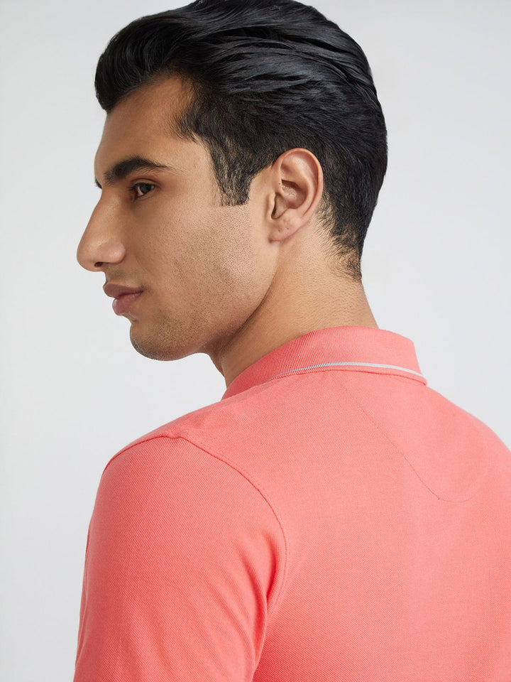 Raymond Pure Cotton Modern Fit Polo Collar T-shirt