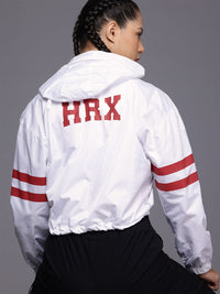 HRX by Hrithik Roshan Rapid-Dry Crop Hooded Jacket