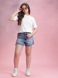 DressBerry Graphic Printed Pure Cotton T-shirt
