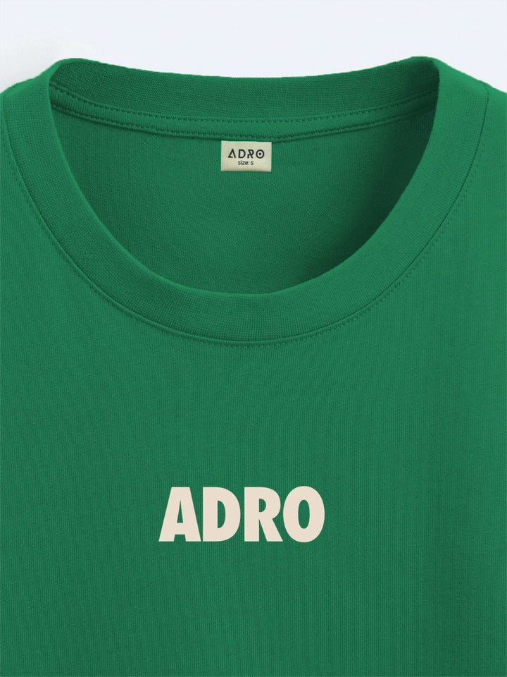 ADRO Men Typography Printed Applique T-shirt