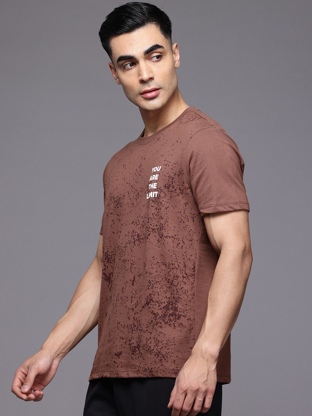 HRX by Hrithik Roshan Typography Printed Rapid-Dry Training  T-shirt